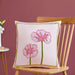 Tale of Two Blooms Embroidered Cushion Cover 40x40cm