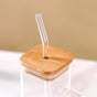 Tall Square Glass Sipper Set Of 4 400ml