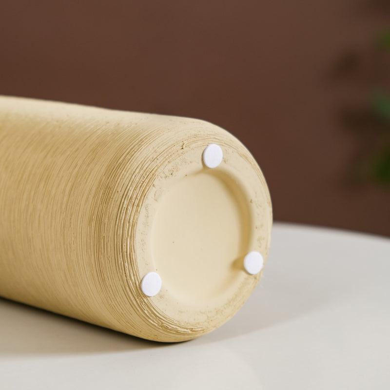 Handcrafted Tall Vase For Room Decor - Handcrafted ceramic vase, handmade cylindrical vase, decorative pottery vase, unique handmade vase