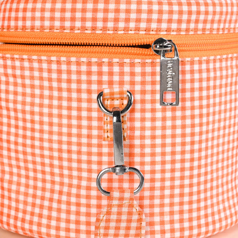 Tangerine Gingham Insulated Lunch Box Bag