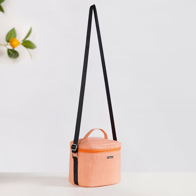 Tangerine Vichy Insulated Lunch Bag