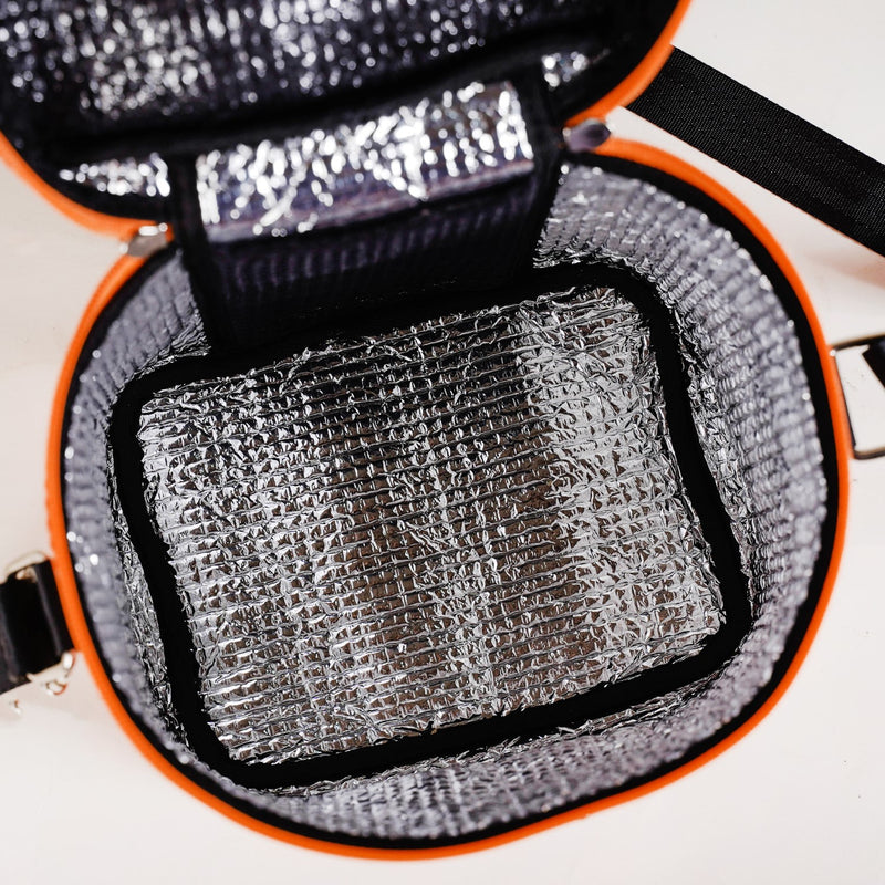 Tangerine Vichy Insulated Lunch Bag