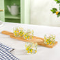 Amalfi Lemon Platter With Cup And Tray Set Of 5