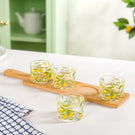 Amalfi Lemon Platter With Cup And Tray Set Of 5