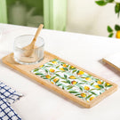 Amalfi Lemon Serving Platter With Bowl And Spoon Set Of 3