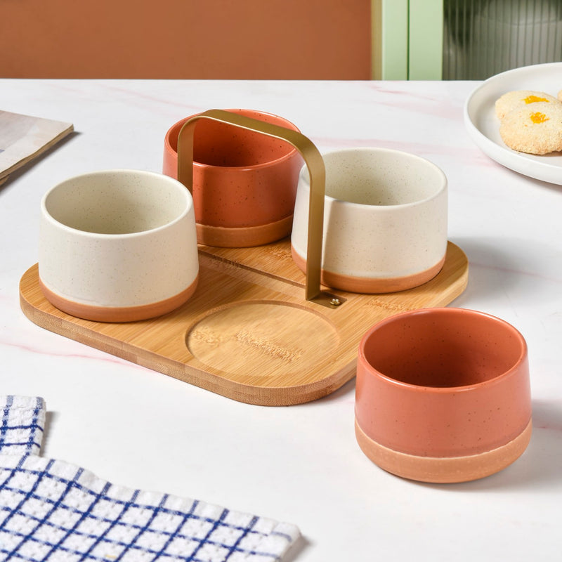 Tapas Serving Platter With Handle Set Of 5