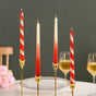 Set Of 4 Ombre And Spiral Taper Candles