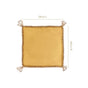 Tasselled Organza Thali Cover Yellow Set Of 2