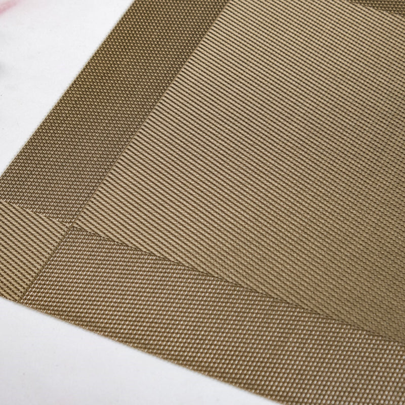 Taupe Reversible Dining Table Mats Set Of 6