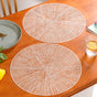 Taupe Webbed Table Mat Set Of 6