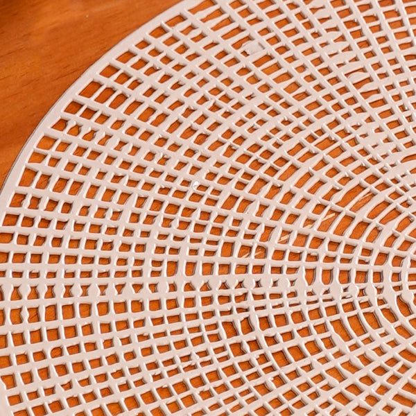 Taupe Webbed Table Mat Set Of 6