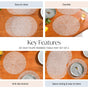 Taupe Webbed Table Mat Set Of 6