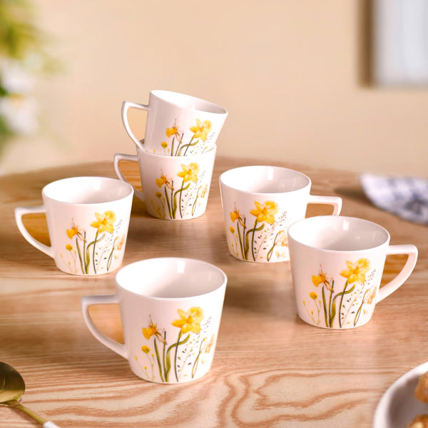 Daffodil Delight Tea Cup Set Of 6 150ml