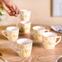 Spring Awakening Ceramic Tea Cup Set of 6 150ml