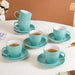 Tara Tea Cup And Saucer Set Of 6 Mint Green 225ml