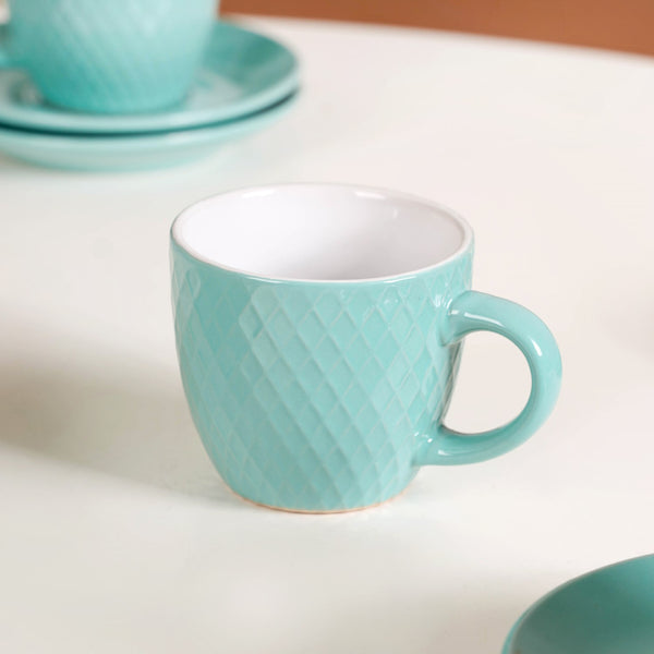 Tara Tea Cup And Saucer Set Of 6 Mint 225ml