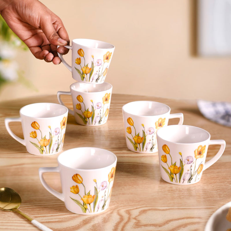Tulip Of The Valley Tea Cup Set Of 6 150ml