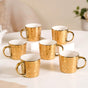 Golden Mirage Cup Set of 6 280ml - Tea cup set, coffee cup set, tea cups, coffee cups, ceramic tea cups