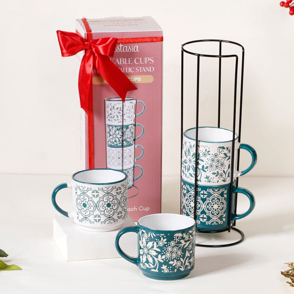 Stackable Teacup Gift Set of 2