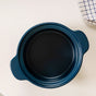 Teal Ceramic Cooking Pot With Lid 2000ml