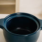 Teal Ceramic Cooking Pot With Lid 2000ml