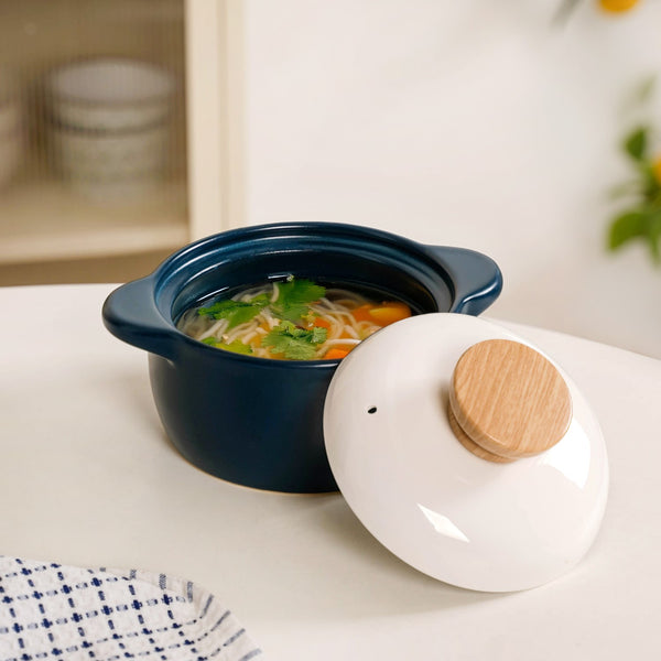 Cera Korean Stew Pot With Lid Teal 1150ml