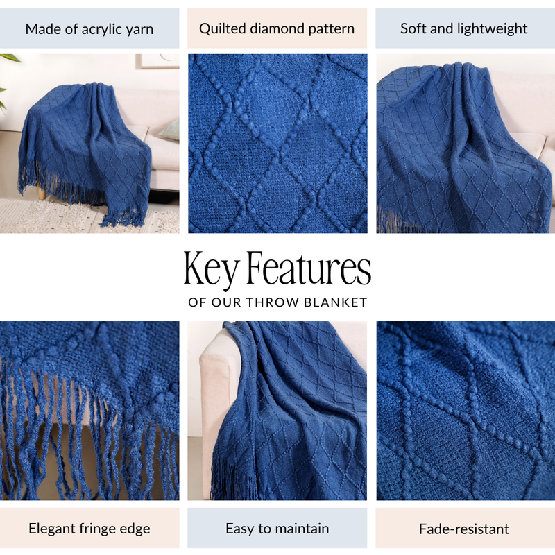 Teal Tide Couch Throw