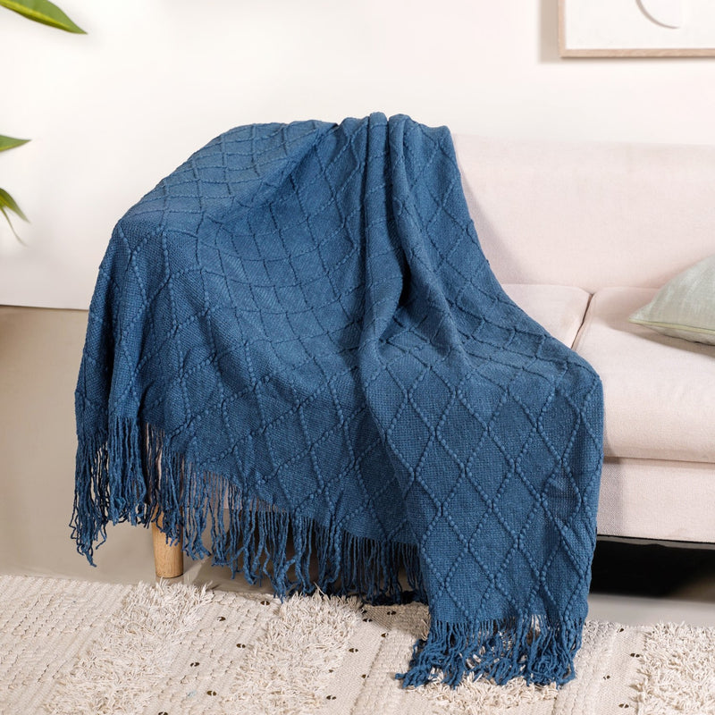 Teal Tide Couch Throw