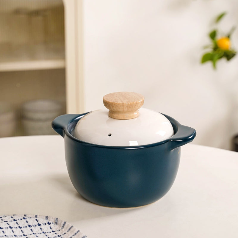 TealCera Cooking Pot With Lid 1300ml