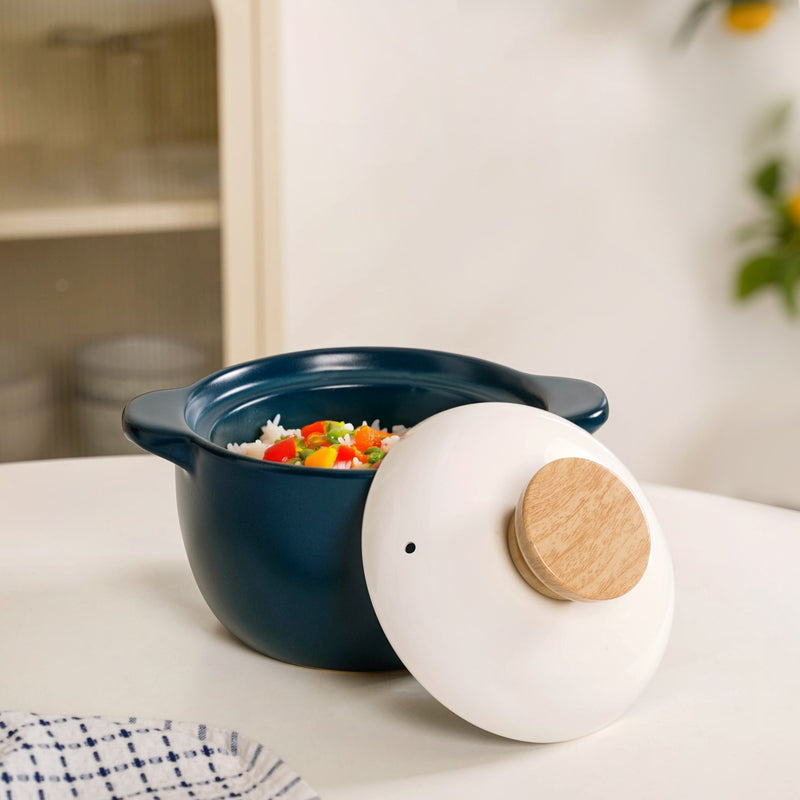 TealCera Cooking Pot With Lid 1300ml