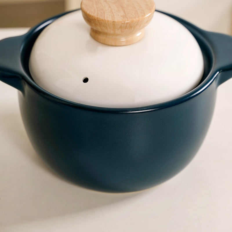 TealCera Cooking Pot With Lid 1300ml