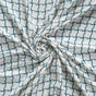 Teal Wavy Checkered Lightweight Summer Scarf