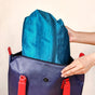 Teal Zippered Shoe Bags For Travel Large Set Of 3