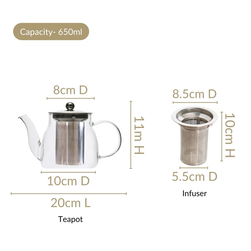 Teapot With Infuser 650ml