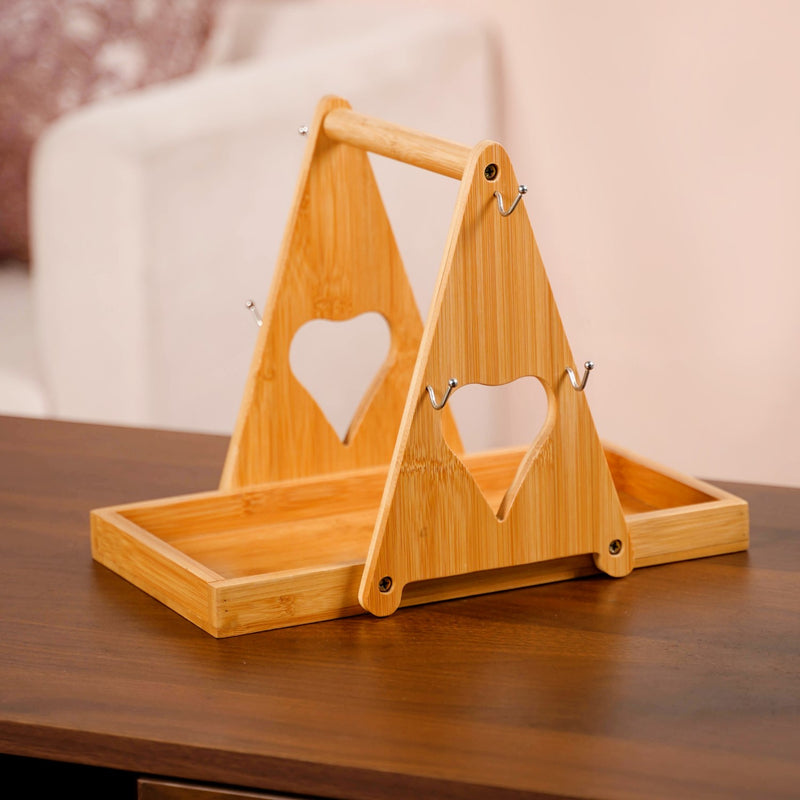 Teardrop Textured Ceramic Tea Set For 6 With Stand