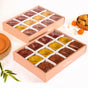 Tri Colour Natural Terracotta Diyas Set Of 48