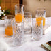 Textured Glass Tall Tumblers Set Of 6 490ml