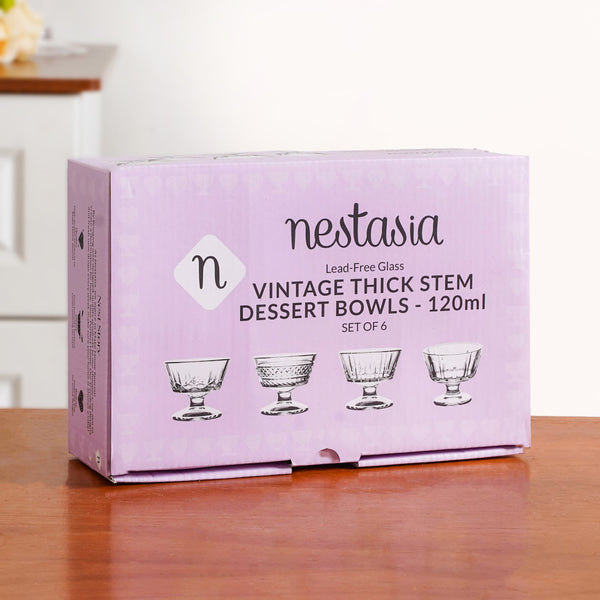 Retro Dessert Glass Set Of 6 120ml