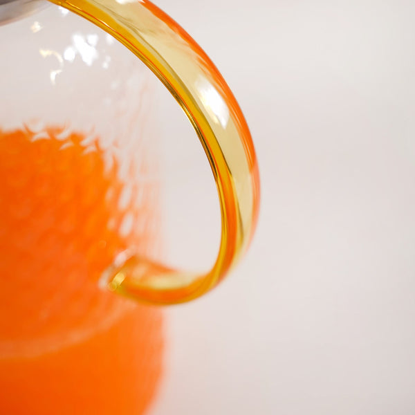 Textured Glass Jug With Metal Lid 2000ml