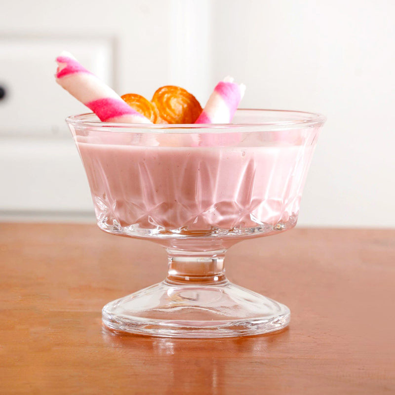 Textured Thick Stem Dessert Glass Set Of 6 120ml