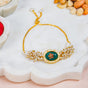 The Royal Emerald Rakhi Gift Set