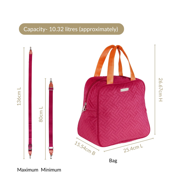 Thermal Insulated Office Lunch Bag Pink