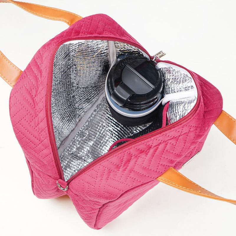 Thermal Insulated Office Lunch Bag Pink