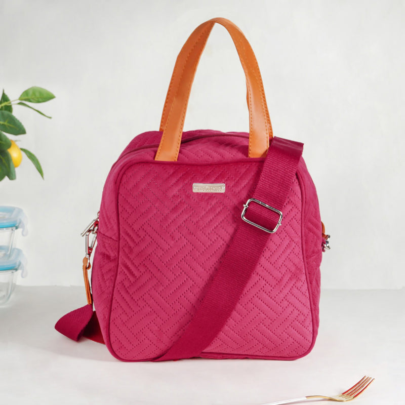 Thermal Insulated Office Lunch Bag Pink