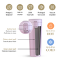 Thermox Vacuum Insulated Water Bottle With Strainer Lilac Mist 500ml