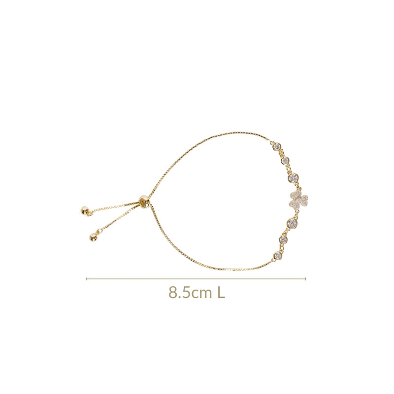 Three Leaf Clover Charm Bracelet