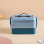 Double Decker Lunch Box For Office Blue 1400ml