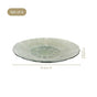 Tinted Glass Dinner Plate Set Of 6 Olive Green 25cm