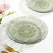 Tinted Glass Dinner Plate Set Of 6 Olive Green 25cm