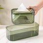 Tissue Storage Holder With Organizer Green